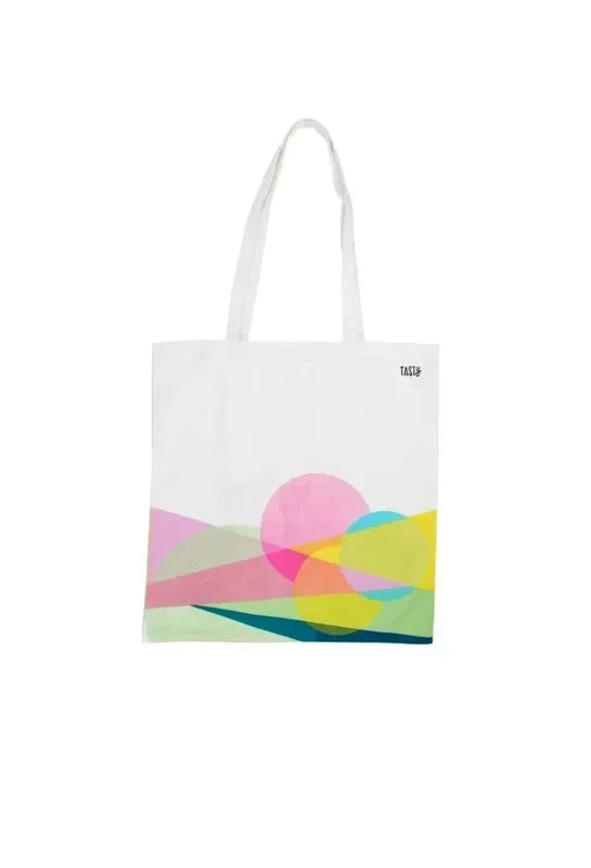 TASTY Colourful Cotton Tote Bag Reusable Shopping Grocery Shoulder Bag 42x38cm