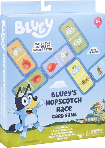 Bluey Hopscotch Race Card Game Family Kids Matching Picture Game