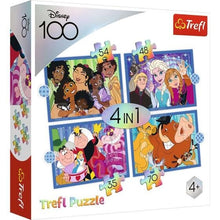 Trefl Disney 100 4-in-1 Jigsaw Puzzle Set 35 48 54 70 Pieces