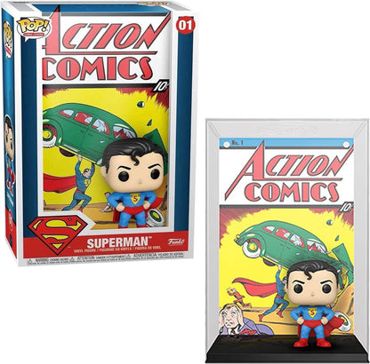 Funko Pop Comic Cover DC Superman Action Comics #1 Figure Box Worn/Torn