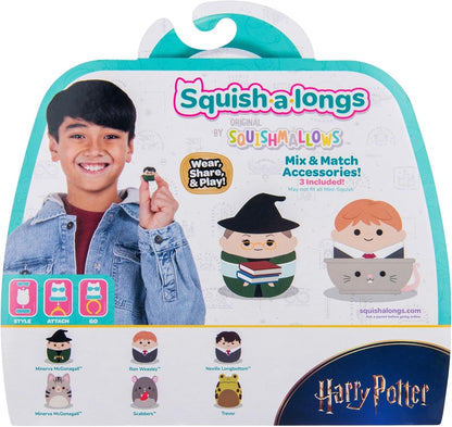 Squishmallows Squish-a-longs Harry Potter McGonagall Ron Neville 6 Pack