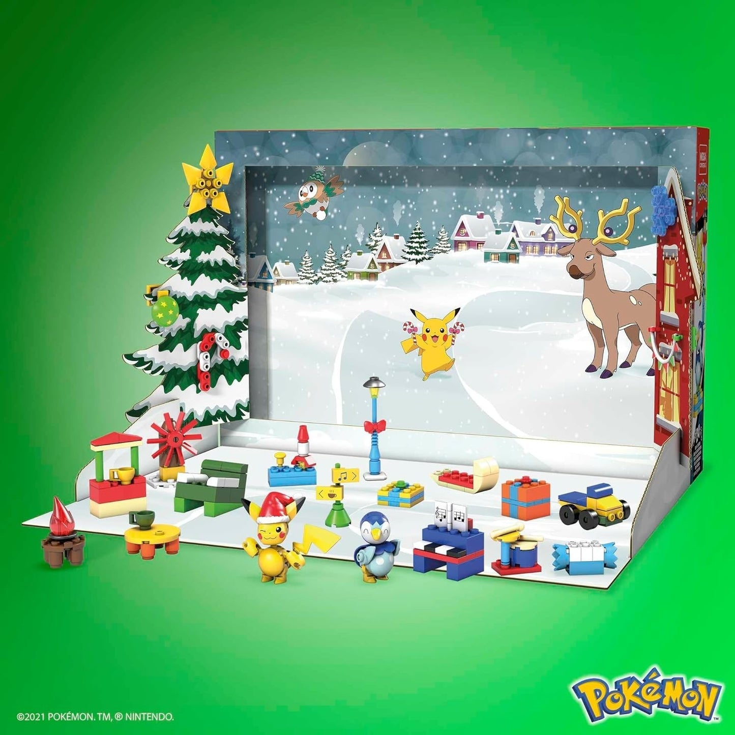 MEGA Pokémon Holiday Calendar Building Set 202 Pieces
