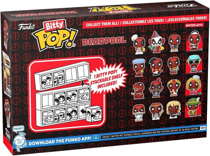 Funko Bitty POP! Deadpool 4-Pack – Backyard Griller, Clown, Bedtime + Mystery