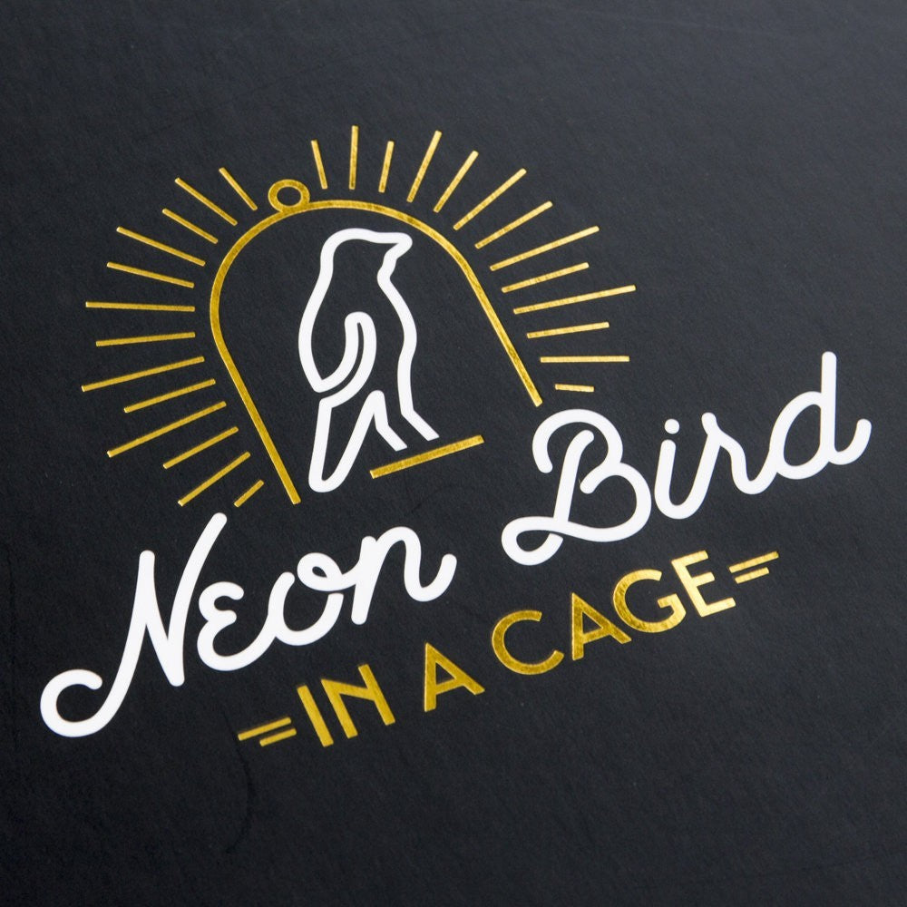 Suck UK Neon Bird In A Cage Lamp USB Battery Powered LED Light Decor