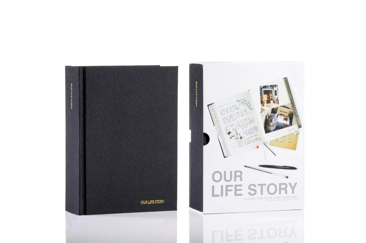 Suck UK Our Life Story 100 Year Memory Journal Scrapbook Gift Hardcover in Black