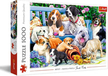 Trefl Dogs in the Garden 1000 Piece Jigsaw Puzzle Dogs Premium Quality