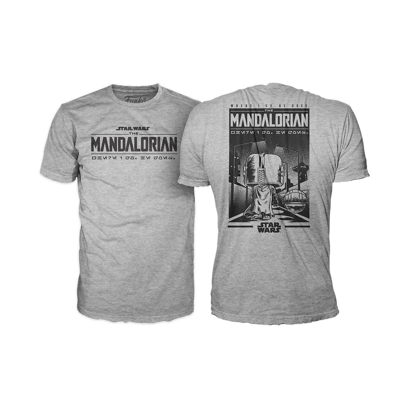 Funko Pop!  Star Wars Mandalorian Grogu With Cookies Flocked Pop & Tee Size L