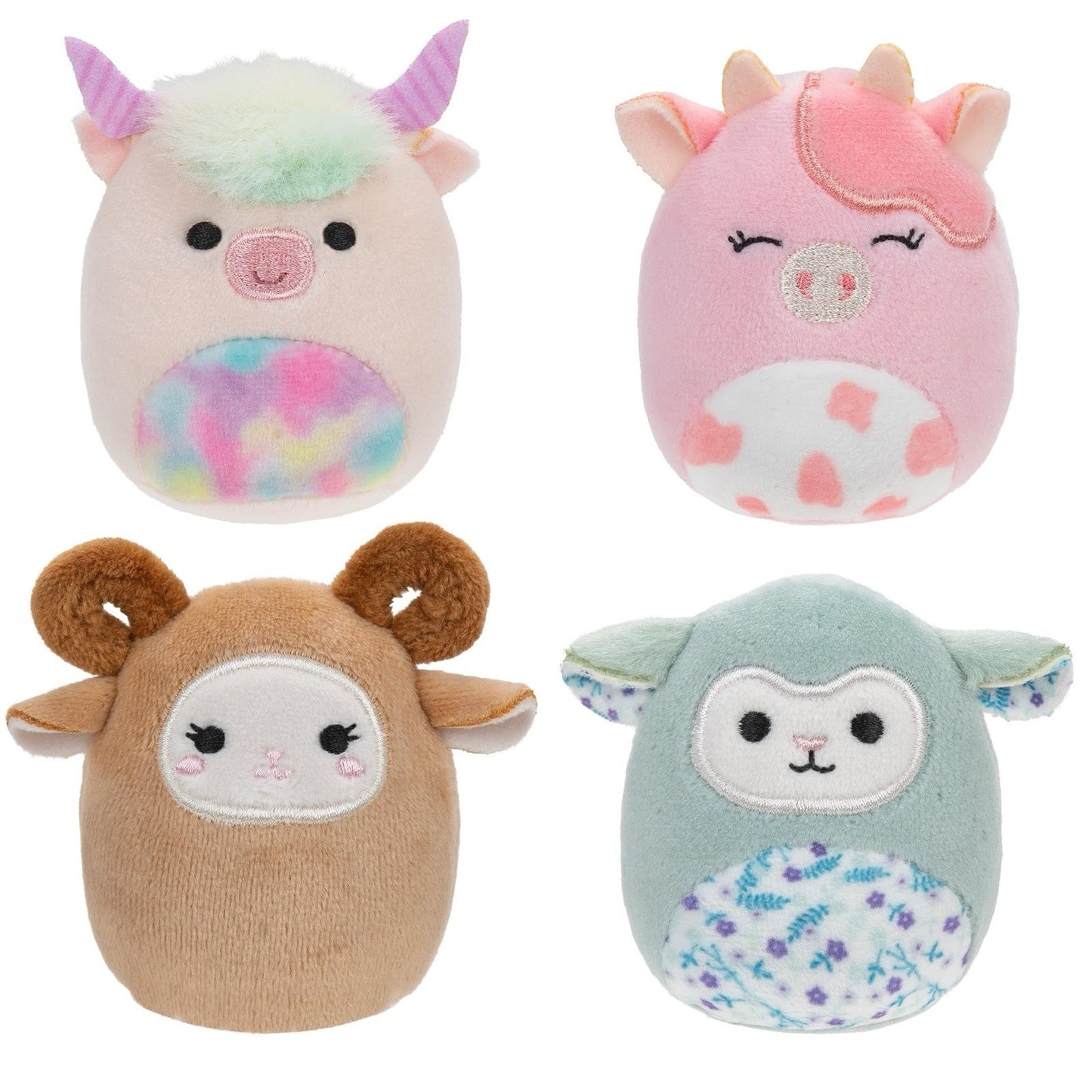 Squishville Squishmallows Barnyard Squad 4-Pack Mini Plush Set