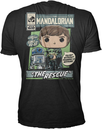 Funko Pop! Tees Star Wars Luke Skywalker with Grogu Tee & Figure Set – Size L