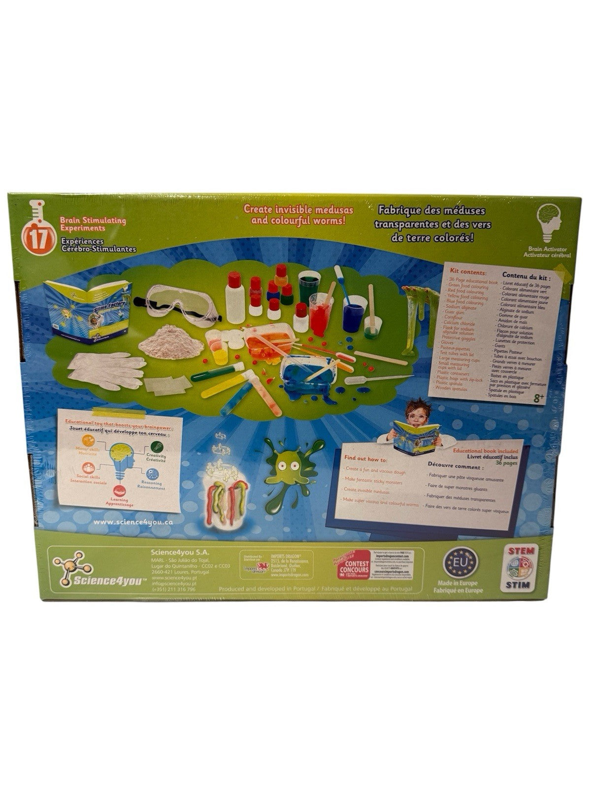 Science4you Slime Factory STEM Experiment Kit – 17 Experiments (Age 8+)