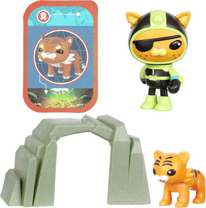 Octonauts Above & Beyond Kwazii Adventure Pack Figure Set with Tiger & Cave