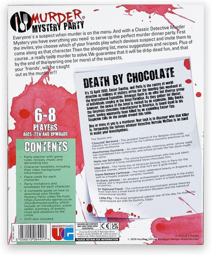 Death By Chocolate Murder Mystery Dinner Party Game University Games