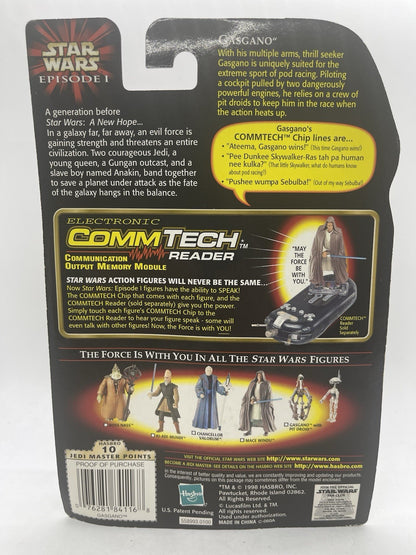 Star Wars Episode I Gasgano With Pit Droid 1999 Hasbro CommTech Chip MOC