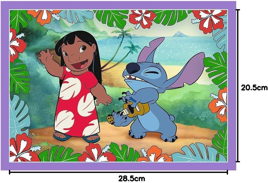 Trefl Disney Stitch 4 in 1 Puzzle Set 35 48 54 70 Pieces Kids Jigsaw