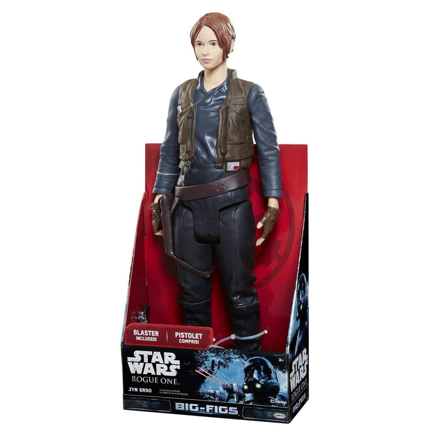Jakks Pacific Star Wars Rogue One BIG-FIGS Jyn Erso 18” Figure w/ Blaster
