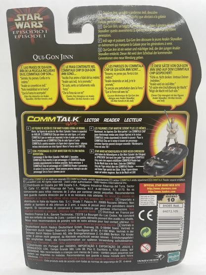 Star Wars Episode I Qui-Gon Jinn Jedi Duel 1999 Hasbro CommTech Chip MOC