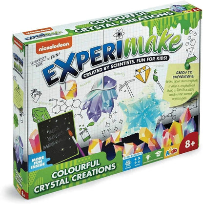 Nickelodeon Experimake Colourful Crystal Creations STEM Science Kit