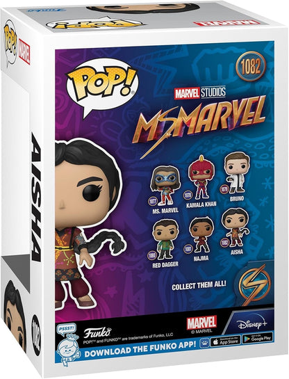 Funko POP! Marvel Studios Ms. Marvel Aisha #1082 Bobblehead Vinyl Figure