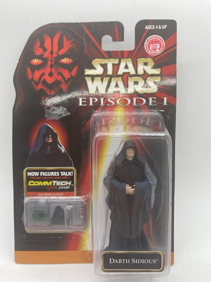 Star Wars Episode I Darth Sidious 1999 Hasbro CommTech Chip MOC Sealed Vintage