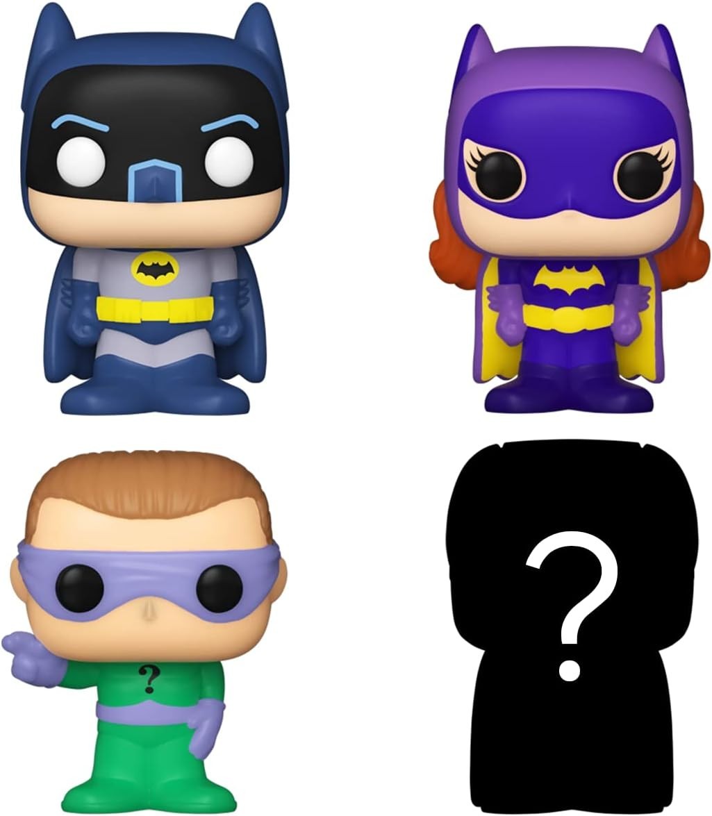 Funko Bitty POP! DC Batman 4-Pack – Batman, The Riddler, Batgirl + Mystery
