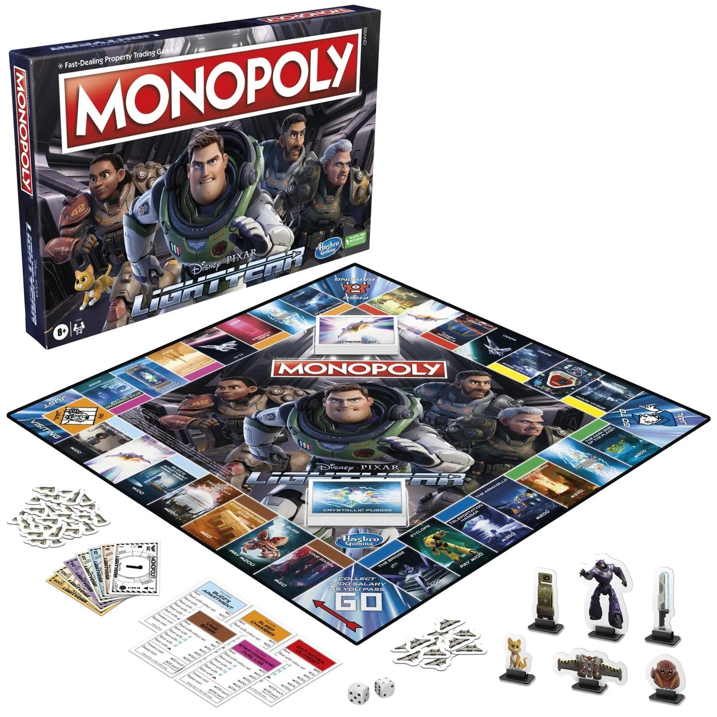 Monopoly Disney Pixar Lightyear Edition Board Game Hasbro Family Game