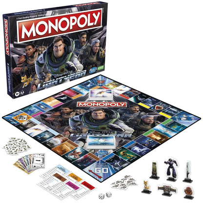 Monopoly Disney Pixar Lightyear Edition Board Game Hasbro Family Game