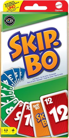 Mattel Skip-Bo Card Game Family Number Strategy Game 2–6 Players