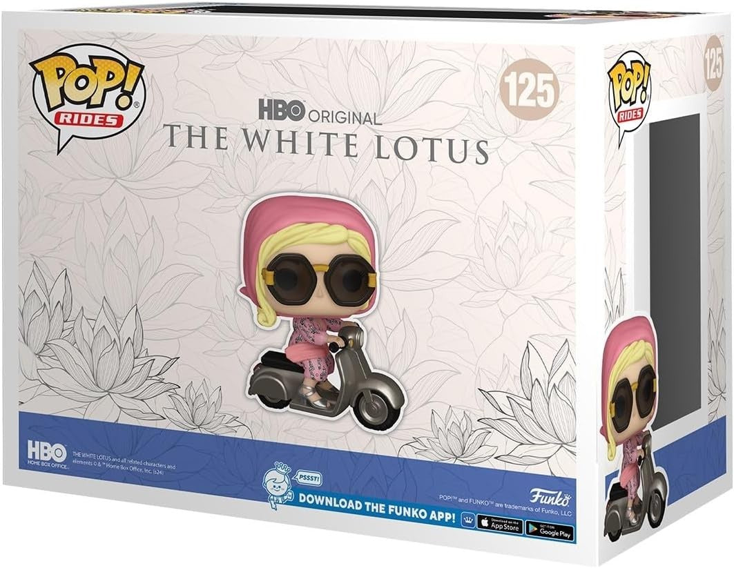 Funko Pop Rides The White Lotus Tanya McQuoid On Scooter #125 Vinyl Figure