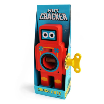 Suck UK Robot Nutcracker Wooden Beech Wood Wind Up Nut Cracker Kitchen Gift