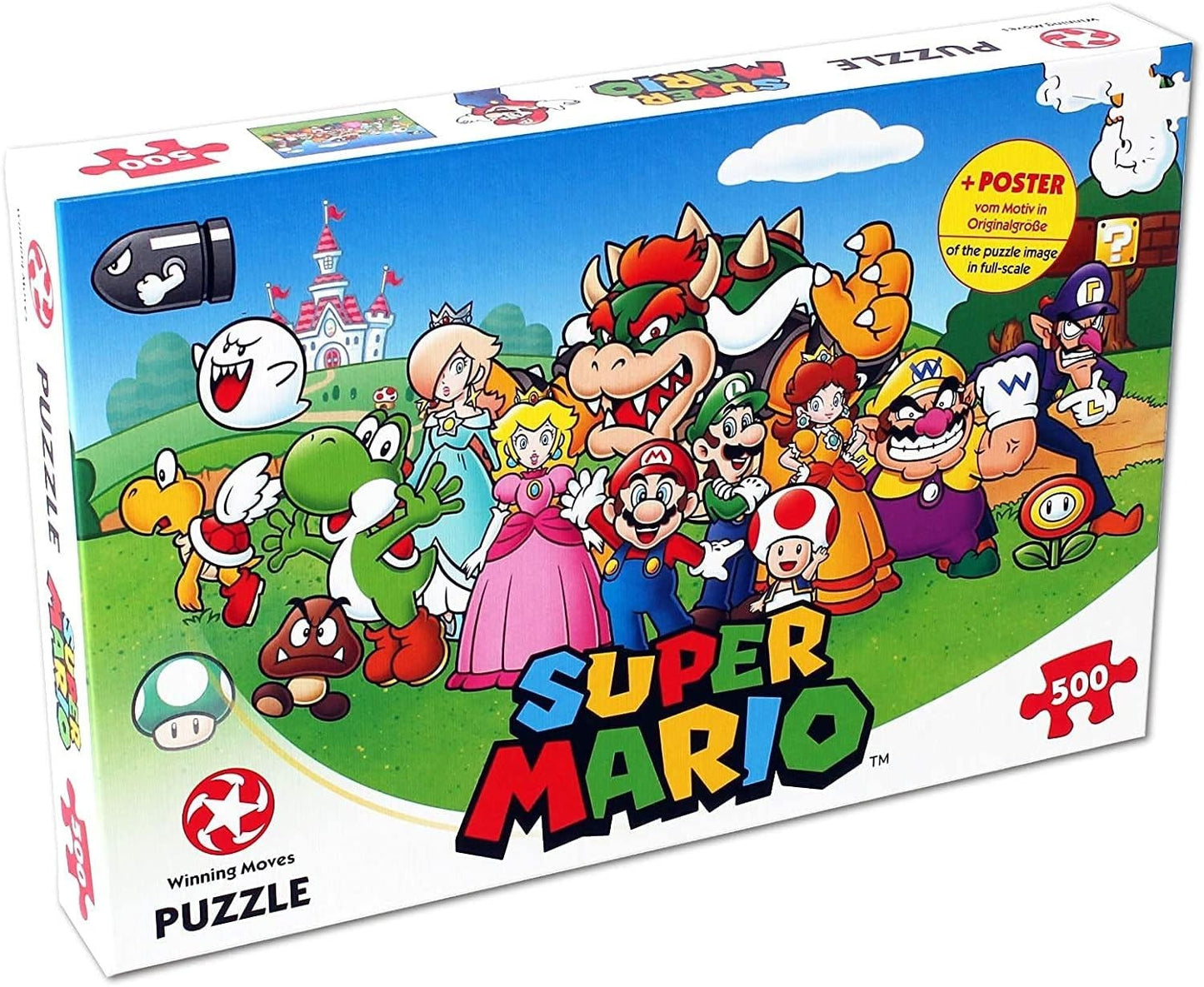 Super Mario Luigi and Friends 500 Piece Jigsaw Puzzle | 480mm x 340mm