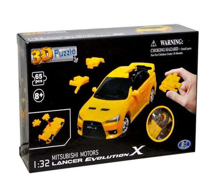 1:32 Mitsubishi Lancer Evolution X 3D Puzzle Car 65pcs