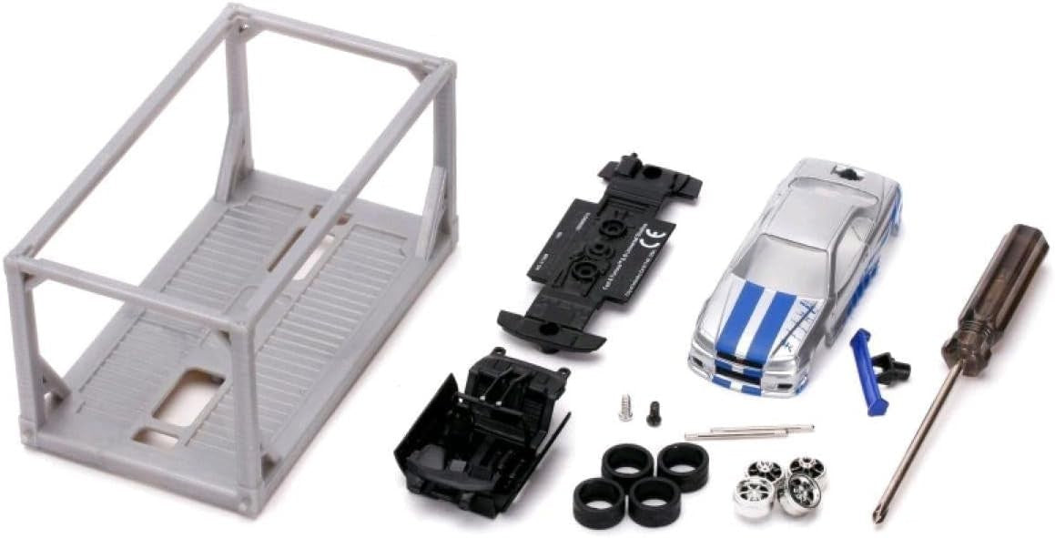 Jada Fast & Furious Brian's Nissan Skyline R34 1:55 Build N Collect Die Cast Kit