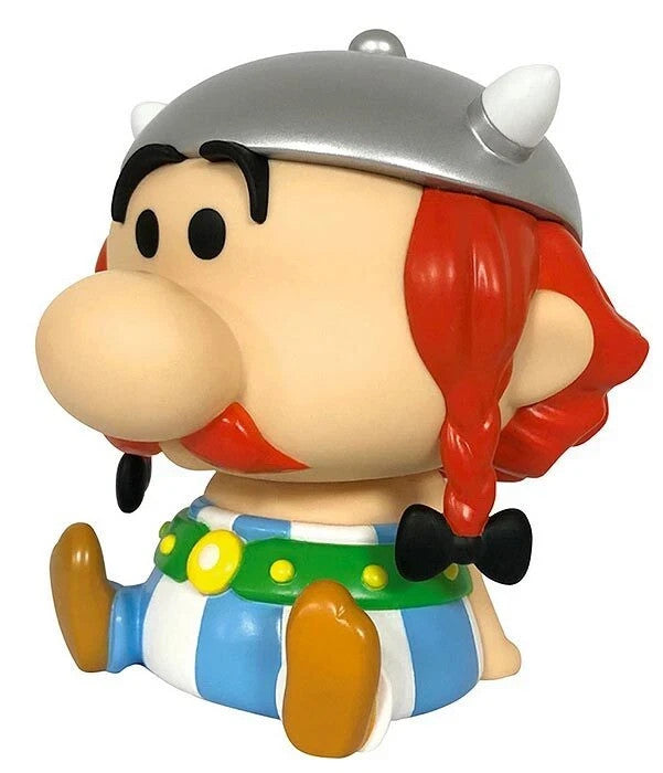 Plastoy Asterix Obelix Coin Bank Money Box Collectible Figure