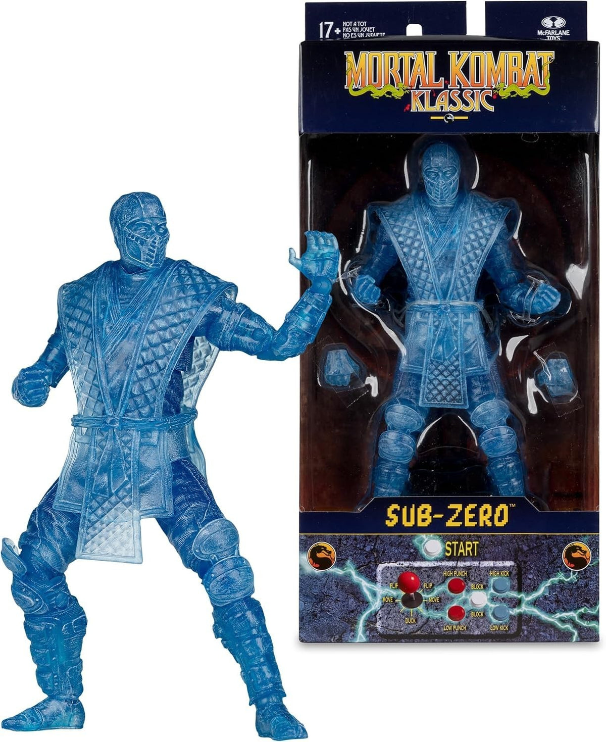 McFarlane Toys Mortal Kombat Klassic Ice Clone Sub-Zero 7 inch Action Figure