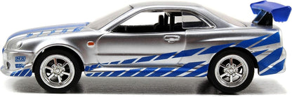 Jada Fast & Furious Brian's Nissan Skyline R34 1:55 Build N Collect Die Cast Kit