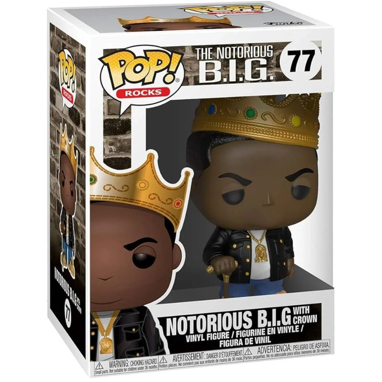 Funko Pop! Rocks The Notorious B.I.G. With Crown Vinyl Figure #77 Collectible