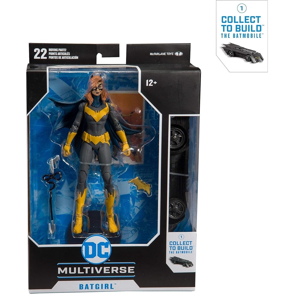McFarlane Toys DC Multiverse Batgirl Action Figure 7" Collect-To-Build Batmobile