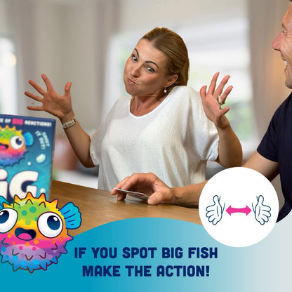 Big Fish Little Fish Family Card Game – Fast Spot & Shout Party Fun