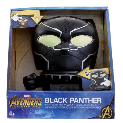 BulbBotz Marvel Avengers Black Panther Night Light Alarm Clock