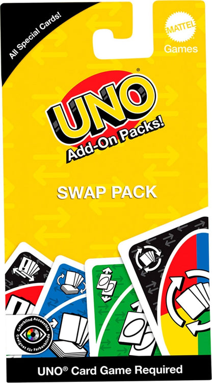 Mattel UNO Add-On Packs Speed Reverse Stack Swap 16 Cards Choose Pack