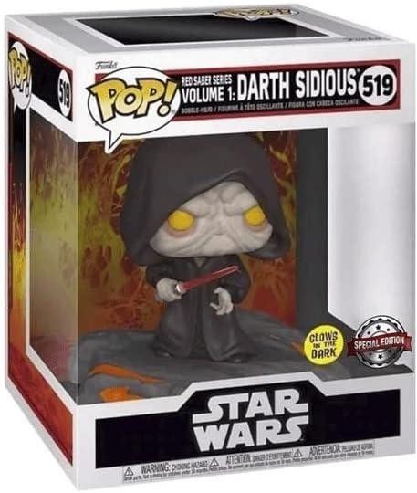 Funko Pop! Star Wars Red Saber Series Darth Sidious #519 GITD Special Edition