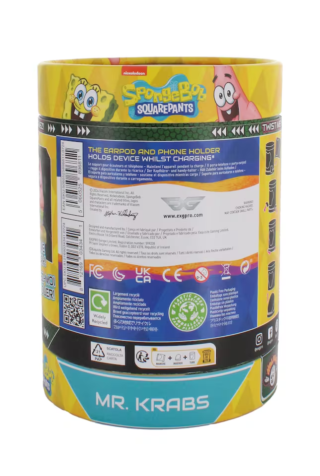 Cable Guys Holdems Mr Krabs Mini Phone Stand Figure