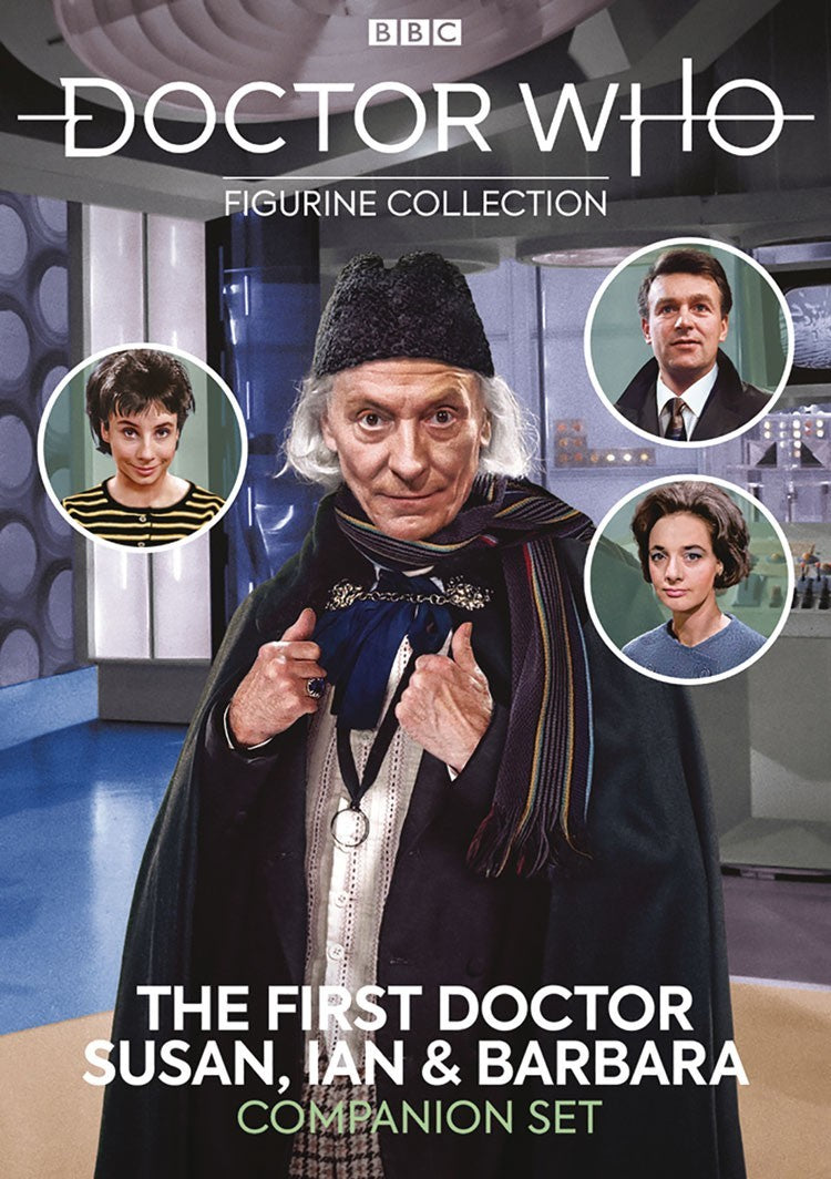 Eaglemoss Doctor Who First Doctor Susan Ian Barbara Black & White Companion Set