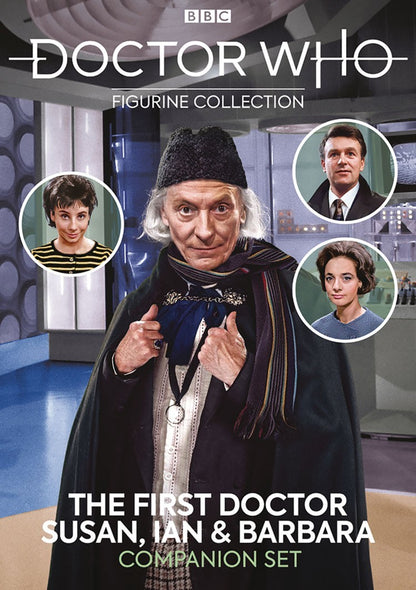 Eaglemoss Doctor Who First Doctor Susan Ian Barbara Black & White Companion Set
