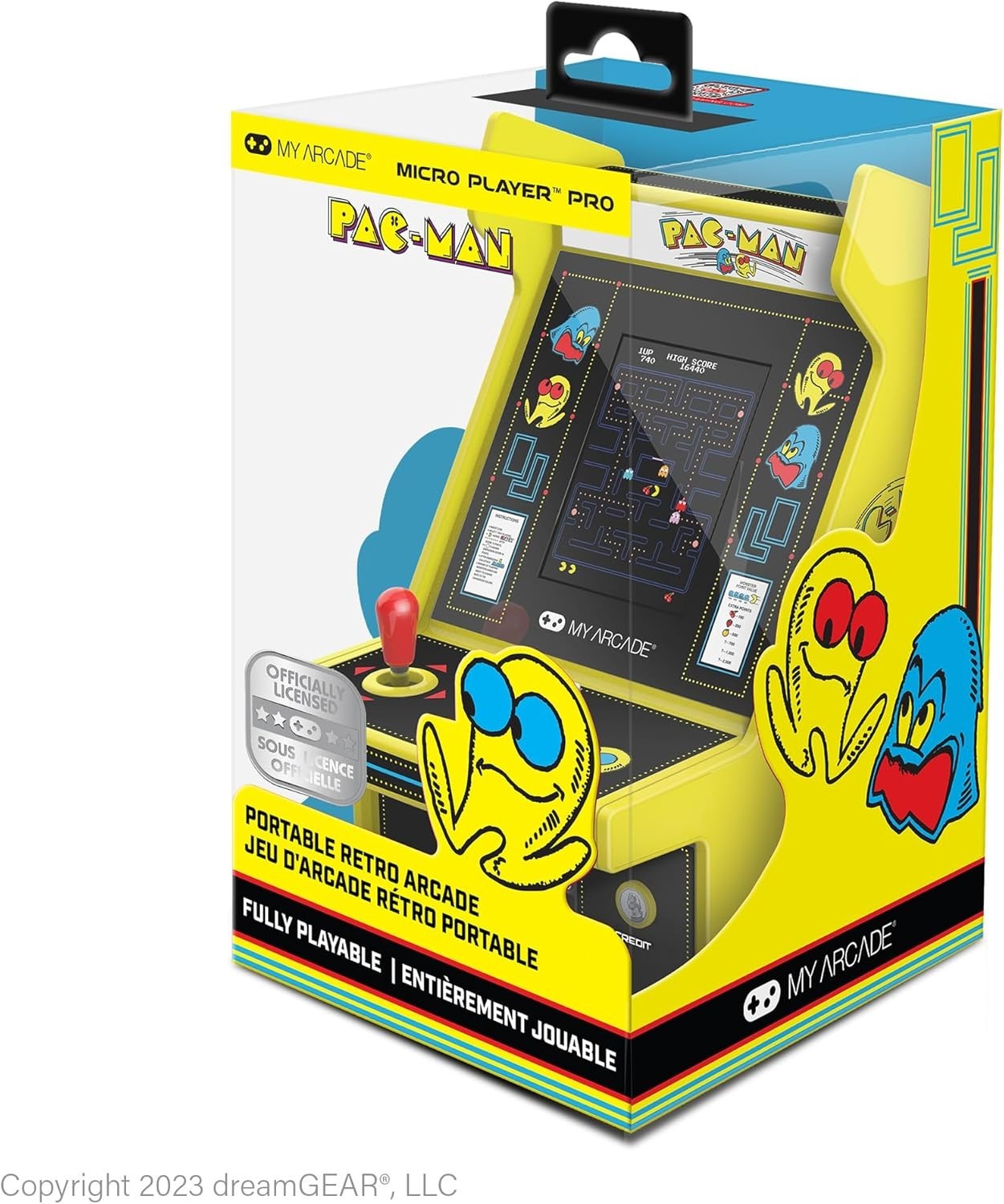 My Arcade Micro Player Pro Pac-Man Portable Mini Arcade Machine Official Game