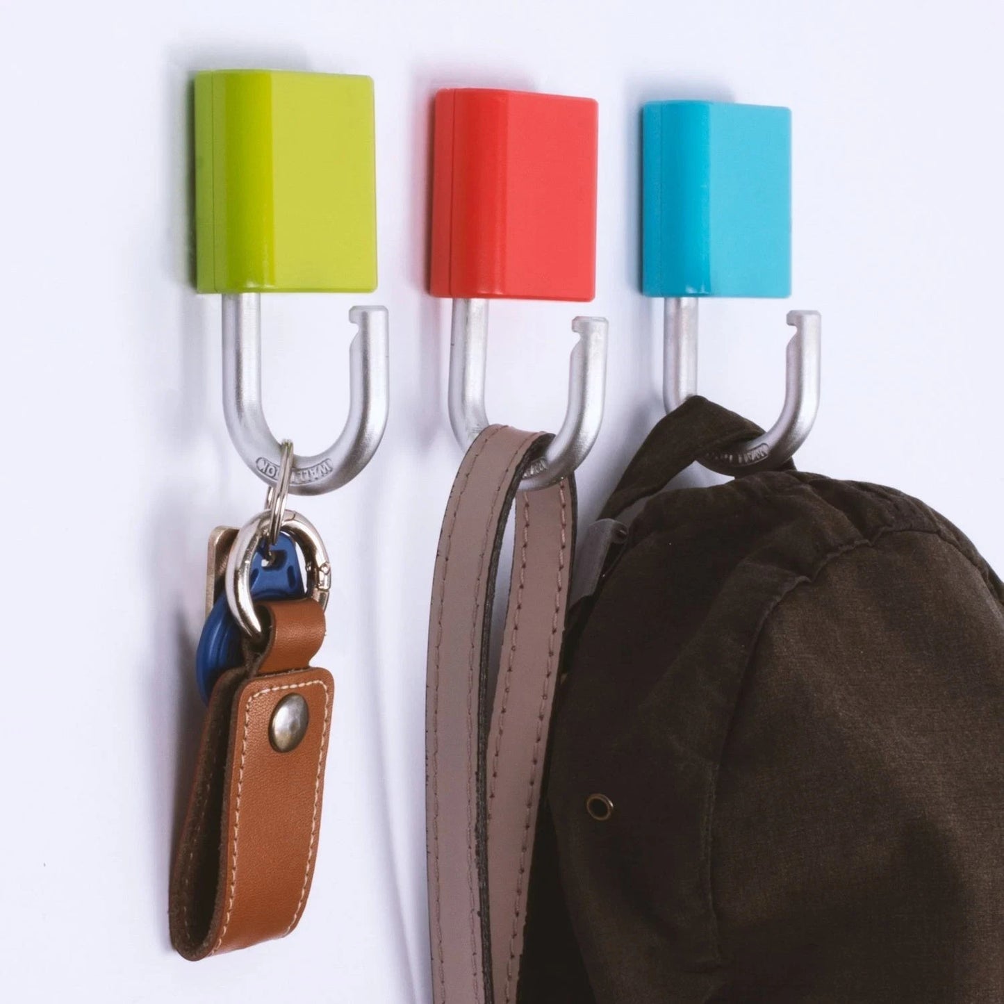 Thumbs Up PadHooks Wall Hooks Set of 3 Padlock Coat Key Bag Hangers Novelty
