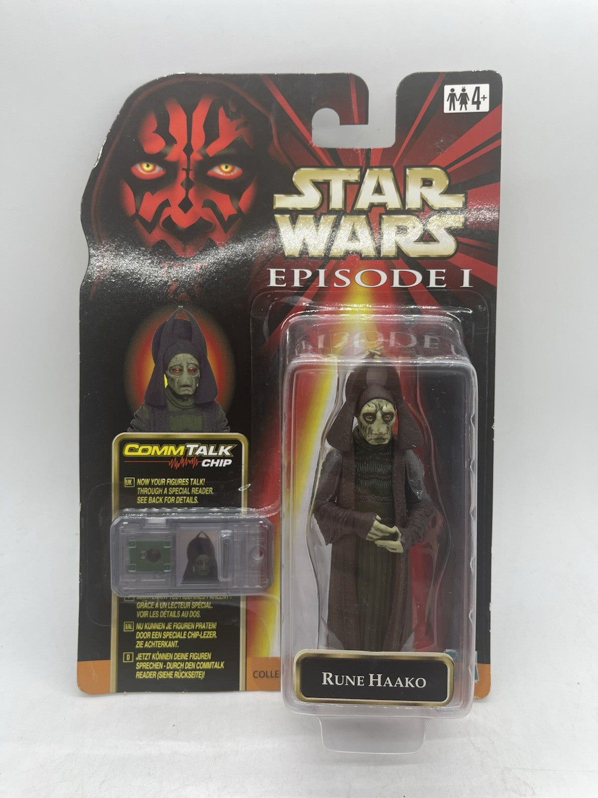 Star Wars Episode I Rune Haako 1999 Hasbro CommTech Chip MOC Sealed 84091
