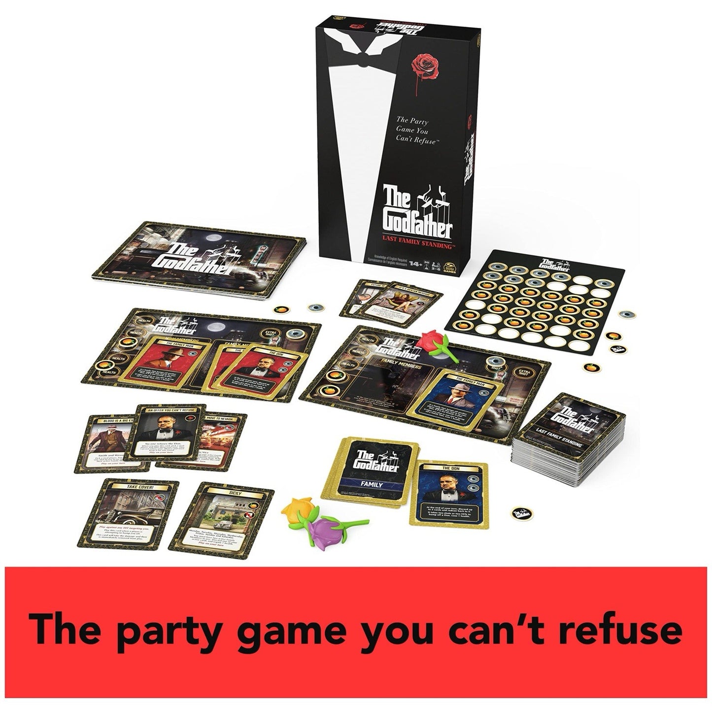 The Godfather Last Family Standing Board Game - 3-6 Players - Ages 14+