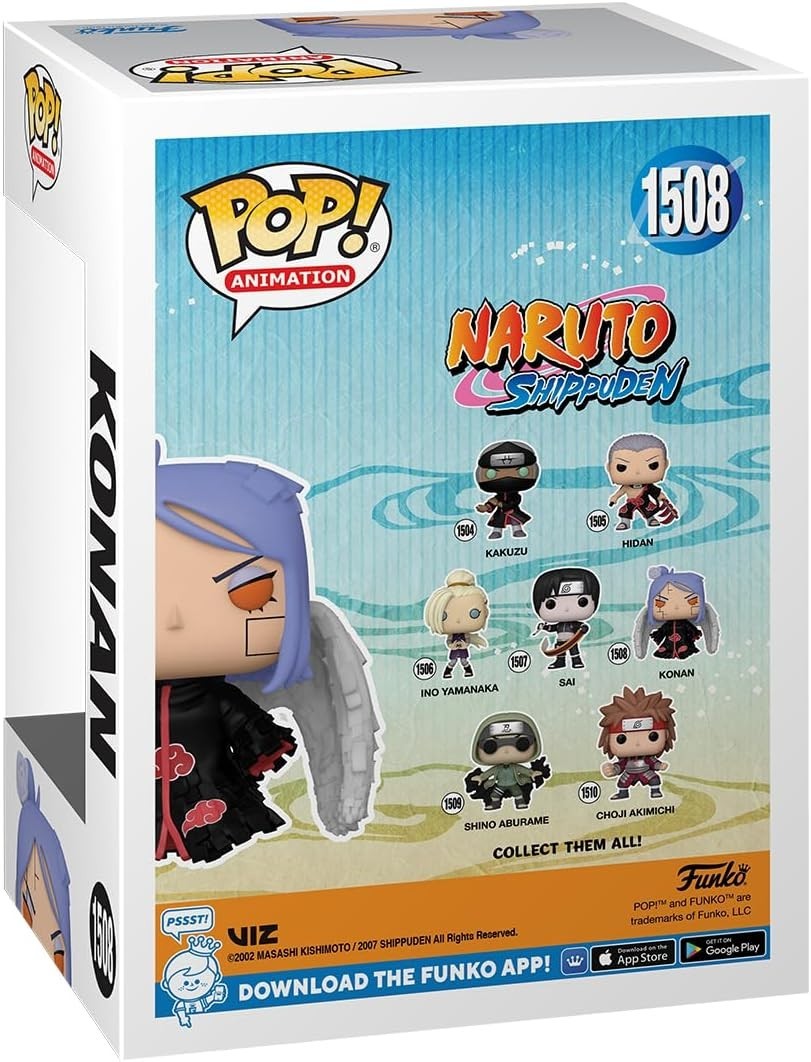 Funko Pop Animation Naruto Shippuden Konan #1508 Vinyl Figure