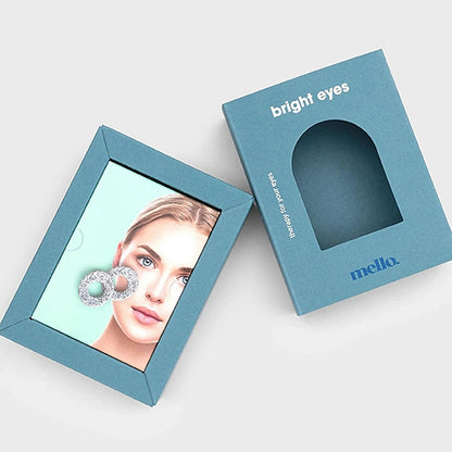 Suck UK Mello Bright Eyes Cooling Soapstone Eye Masks with Fabric Pouch Descrip